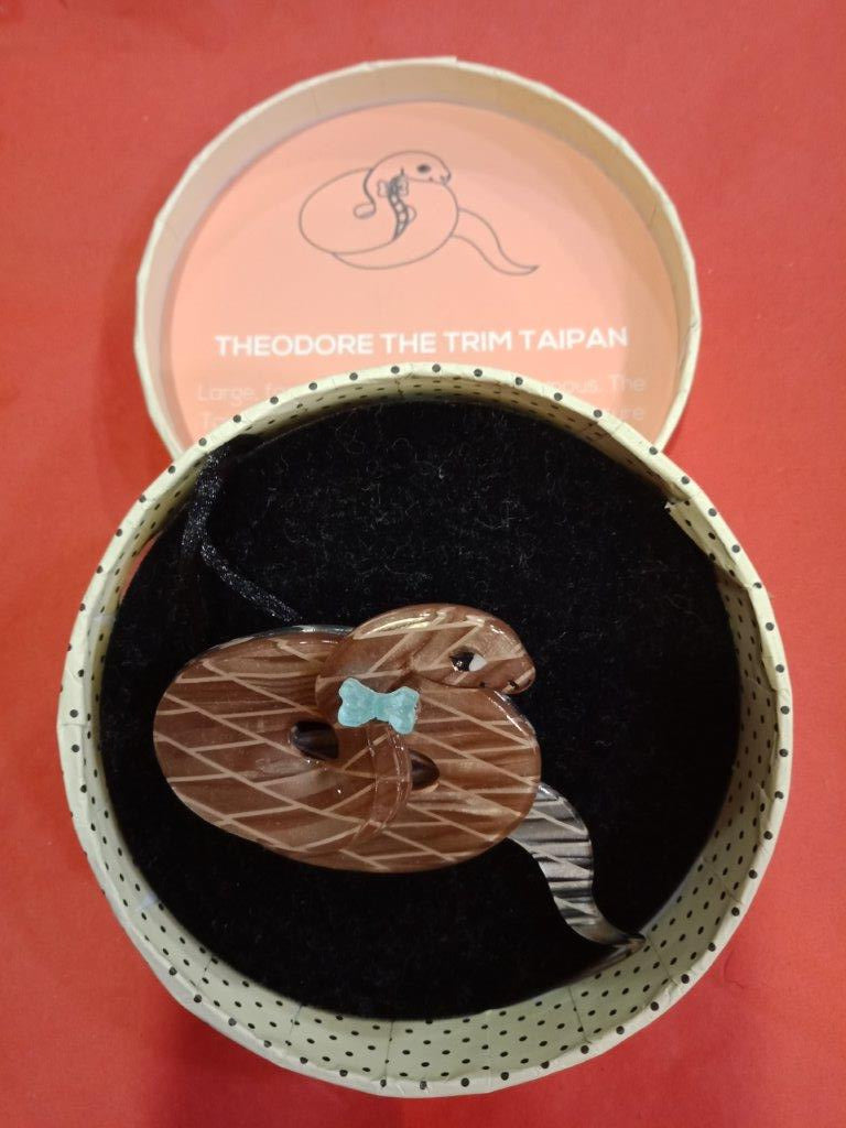 Theodore The Trim Taipan Brooch