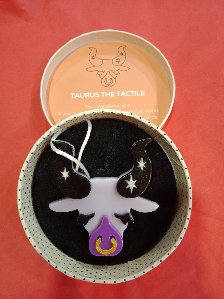 Taurus the Tactile Brooch