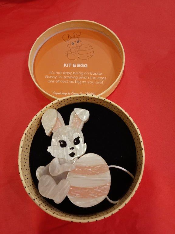 Kit & Egg Brooch (Carmen Hui 2020) Easter