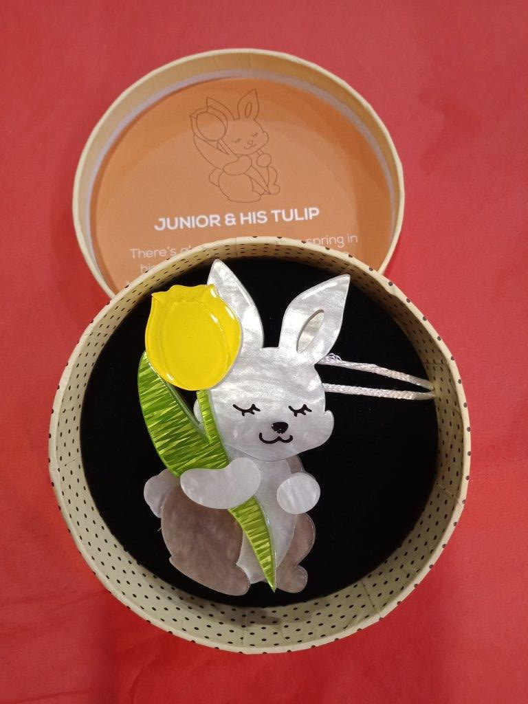 Junior & His Tulip Brooch (Carmen Hui 2020) Easter