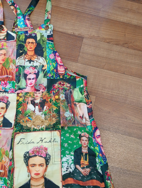 FRIDA Midi Pinny Cotton Overalls Dress