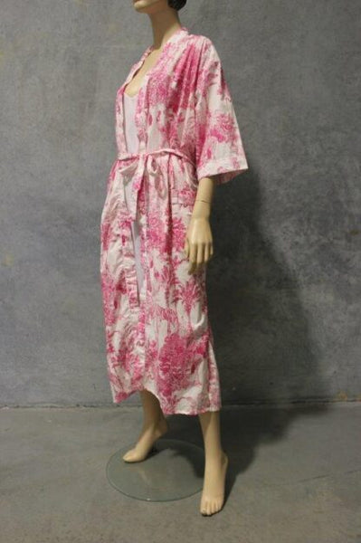 Cotton Voile dressing Gown IN 3 LOVELY PRINTS!