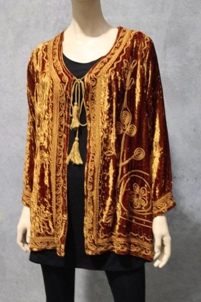 Velvet Revival Braid Jacket