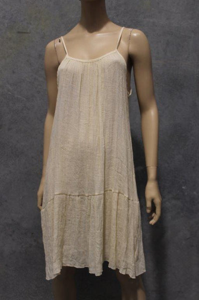 Shantung Slip Dress W Hem Tier
