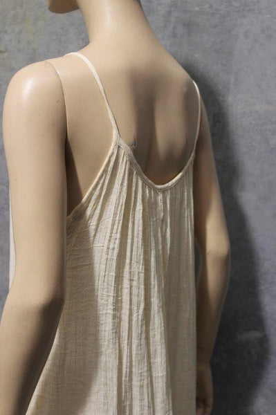 Shantung Slip Dress W Hem Tier