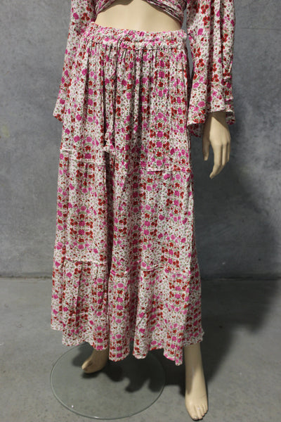 Cottage Crepe Maxi Skirt