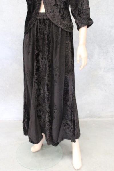 Velvet Skirt w Bias Godets