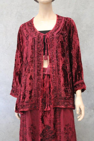 Velvet Revival Braid Jacket