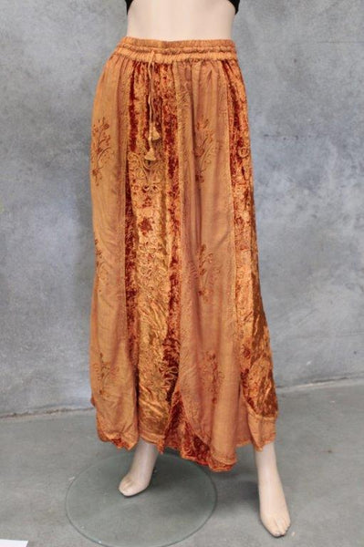 Velvet Skirt w Bias Godets