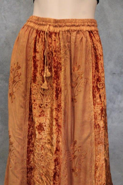 Velvet Skirt w Bias Godets