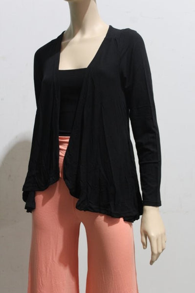 Jersey A-Line Gored Jacket/Cardigan