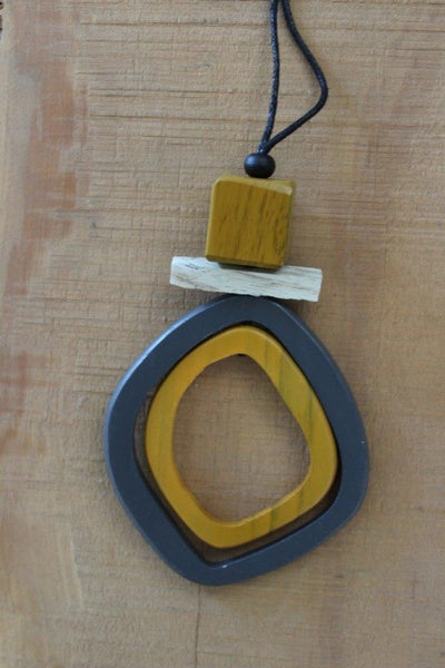 Wood loop Bar Pendant IN 4 COLOURS