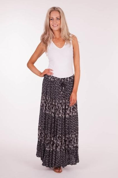 Chery Crepe Maxi Skirt LAST ONES PURPLE