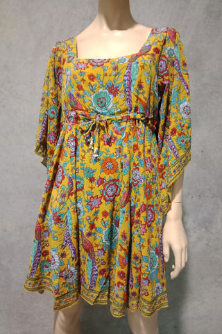 Lyrebird Bloom Angel Sleeve Dress