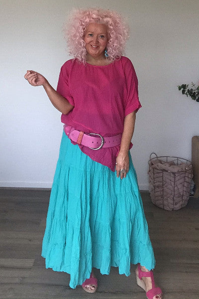 Shirred Cotton Tier Skirt BACK IN!