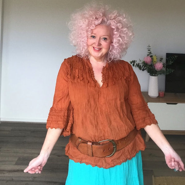 Antique Crochet Trim Blouse