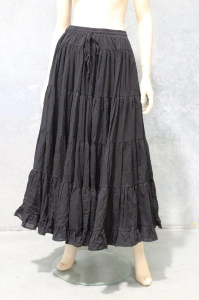 NEW! Cotton Tiered Circle Gypsy Skirt