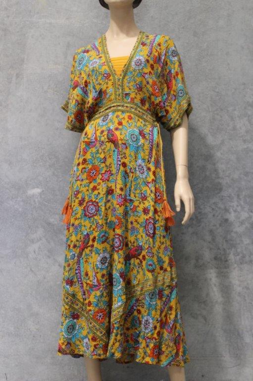 Lyrebird Bloom Kaftan Dress