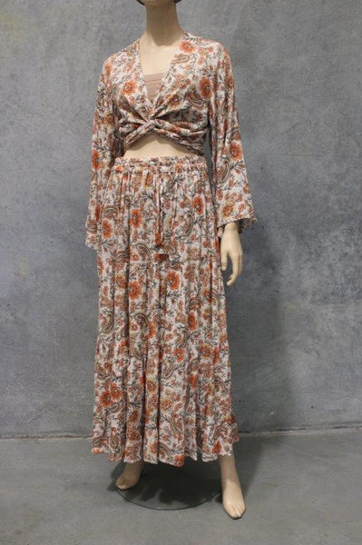 Paisley Crepe Maxi Skirt - 4 Colours!
