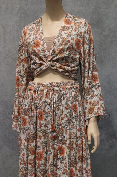 Paisley Crepe Maxi Skirt - 4 Colours!