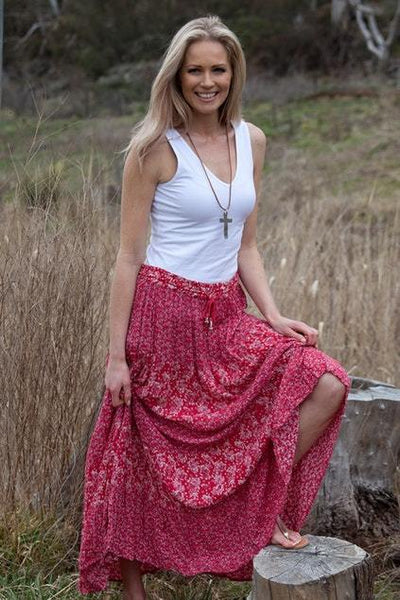 Chery Crepe Maxi Skirt LAST ONES PURPLE