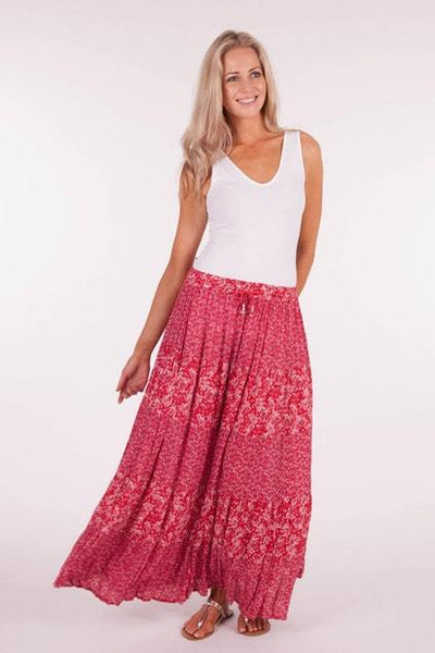 Chery Crepe Maxi Skirt LAST ONES PURPLE